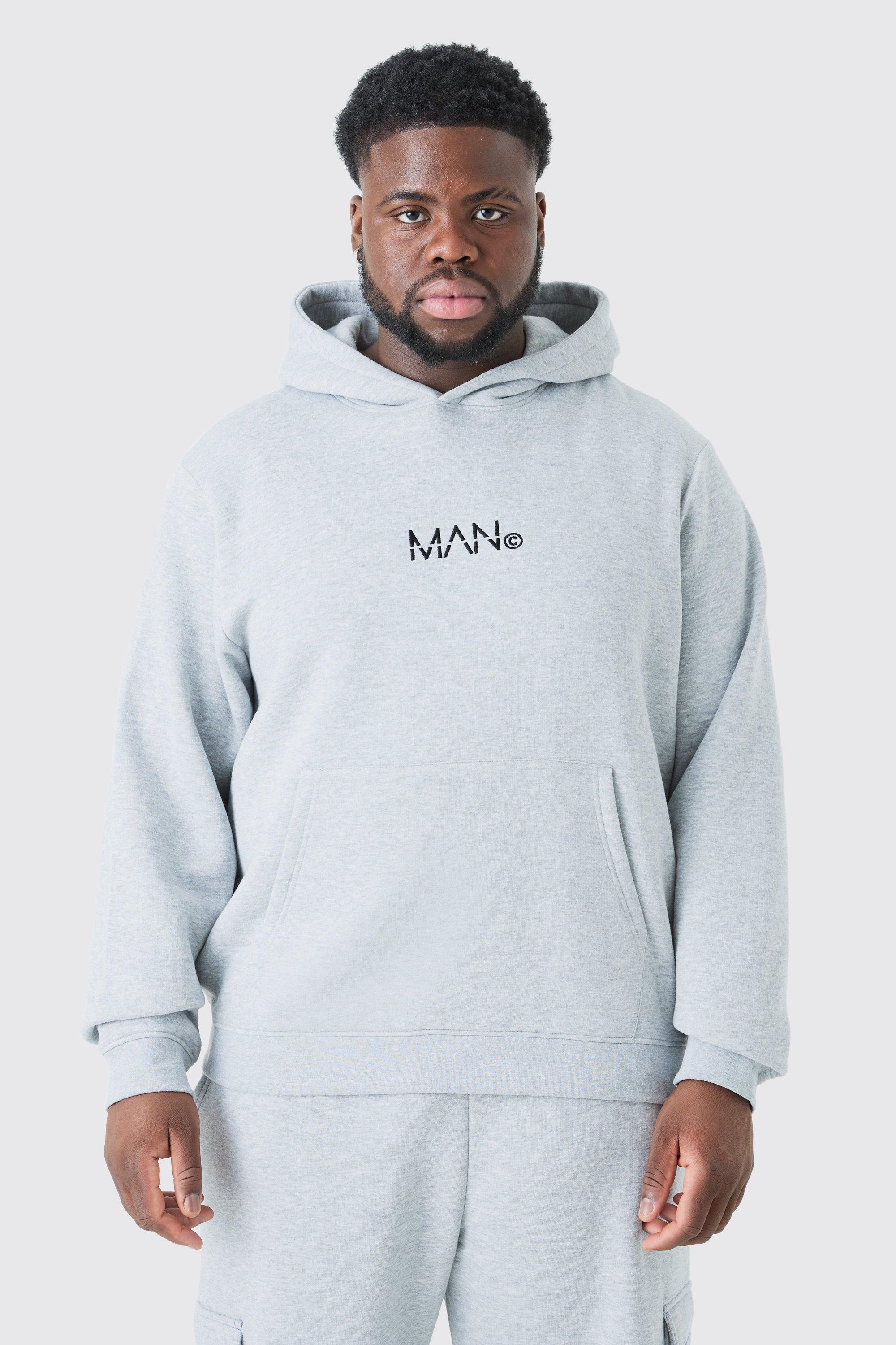 Boohooman cheap grey hoodie